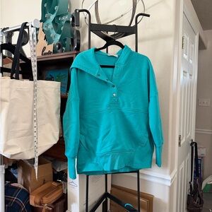 Teal Pullover Hoodie